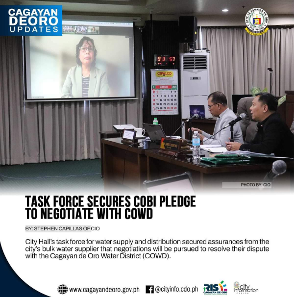 TASK FORCE SECURES COBI PLEDGE TO NEGOTIATE WITH COWD