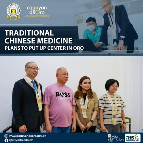 TRADITIONAL CHINESE MEDICINE  PLANS TO PUT UP CENTER IN ORO