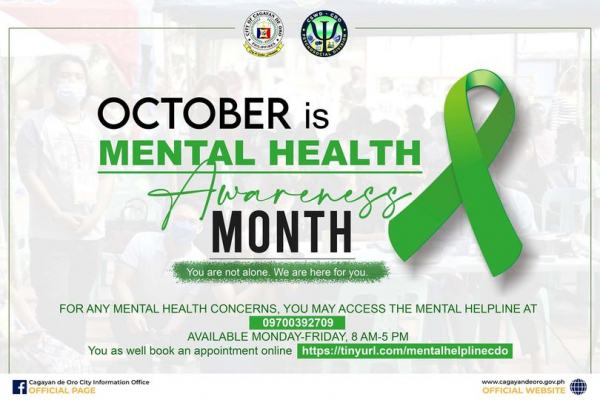 Mental Health Awareness Month gisaulog karong bulana
