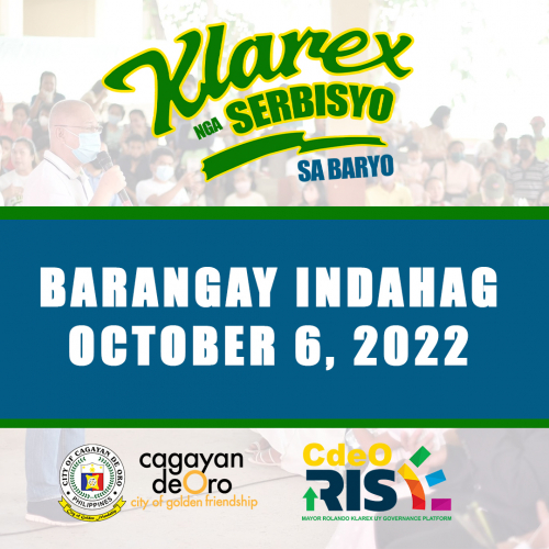LOOK: Some 7,301 residents of barangay Indahag today avail free basic services offered during Mayor Klarex Uy’s outreach program dubbed as &#039;Klarex nga Serbisyo sa Baryo&#039;.