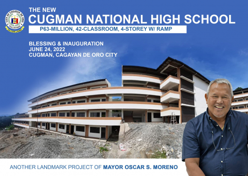 Bag-ong 42-classroom, 4-storey with ramp  Cugman Nat’l School buksan karo’ng adlawa