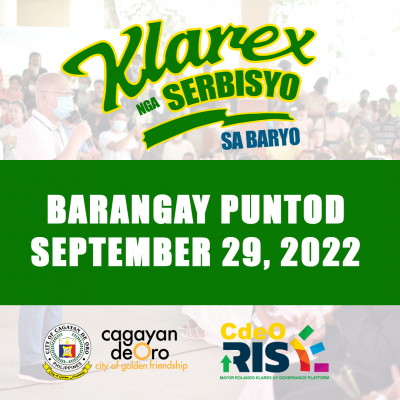 LOOK: Some 5,763 residents of barangay Puntod today avail free basic services offered during Mayor Klarex Uy’s outreach program dubbed as &#039;Klarex nga Serbisyo sa Baryo&#039;.