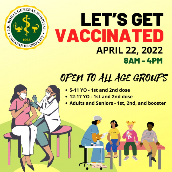 JRBGH vaccination site magpadayon karong Abril 22
