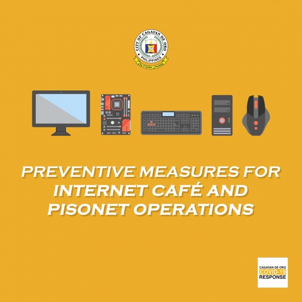 City releases guidelines on preventive measures for internet cafÃ©, ‘pisonet’ operations