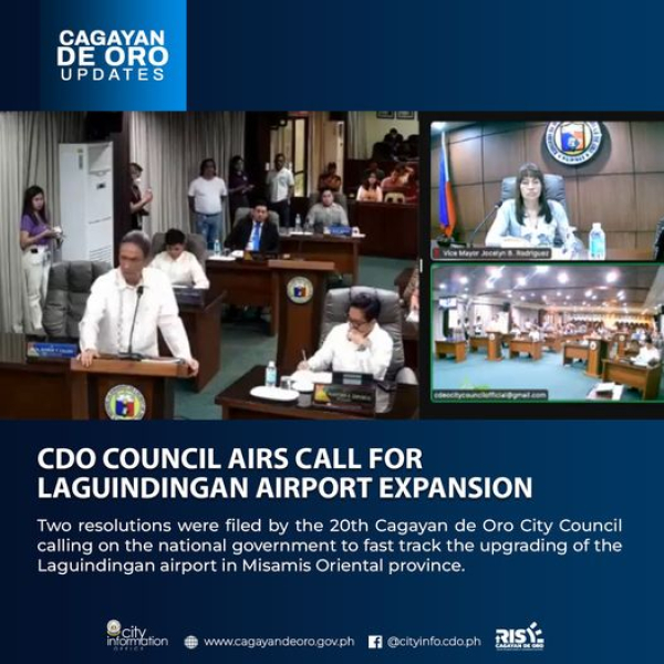 CDO COUNCIL AIRS CALL FOR LAGUINDINGAN AIRPORT EXPANSION