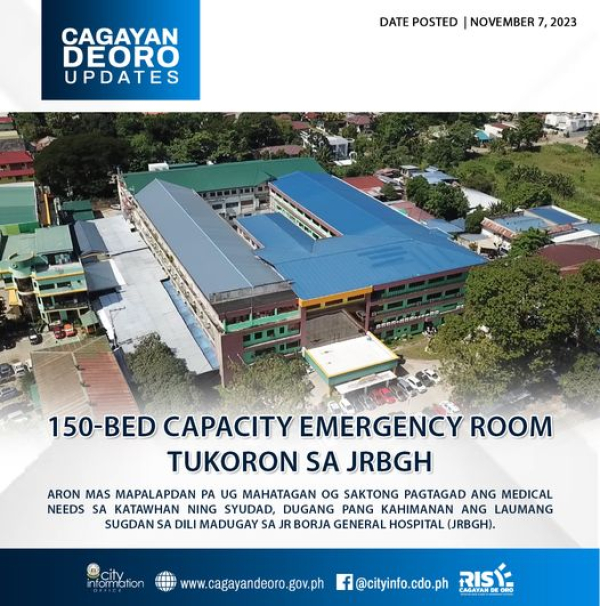 150-BED CAPACITY EMERGENCY ROOM TUKORON SA JRBGH