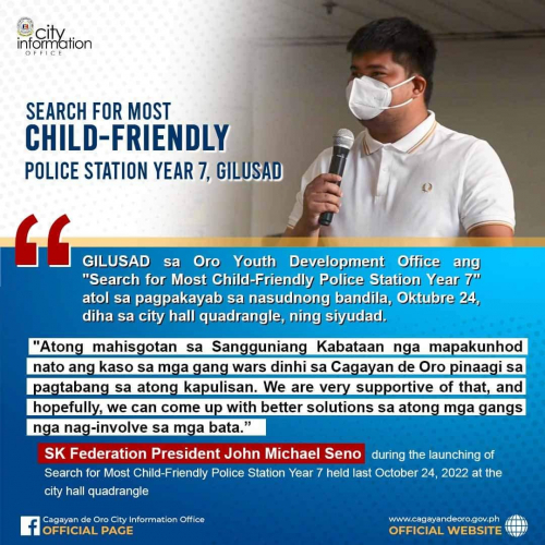 SEARCH FOR MOST CHILD-FRIENDLY  POLICE STATION YEAR 7, GILUSAD