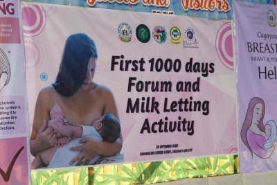 First 1000 Days forum, milkletting activity nagmalampuson