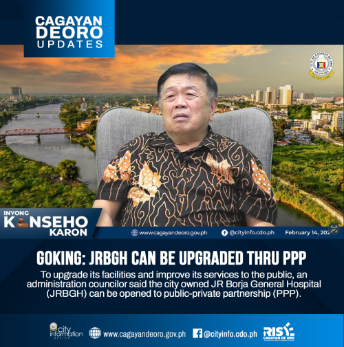 GOKING: JRBGH CAN BE UPGRADED THRU PPP