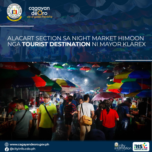 ALACART SECTION SA NIGHT MARKET HIMOON  NGA TOURIST DESTINATION NI MAYOR KLAREX